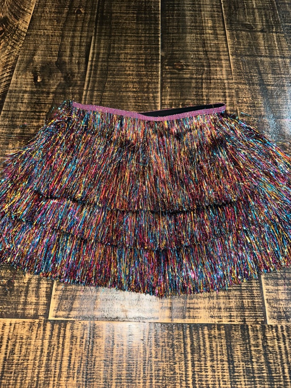 Nasty Gal size 8 Tinsel Sparkle Skirt